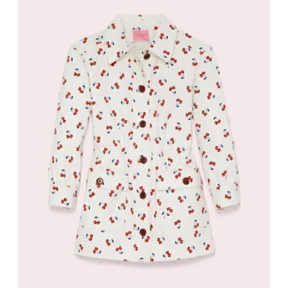 Kate Spade Cherry Toss Jacket Size XXS NWT